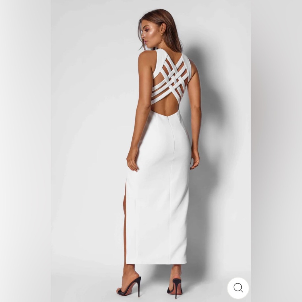 Elle Zeitoune Clara Dress White size 10 NWT